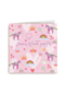 Verjaardagskaart roze met unicorns