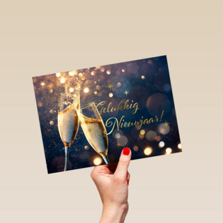 Gelukkig Nieuwjaar Proost Champagne