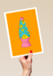 Vrolijke lavalamp gevuld met smileys
