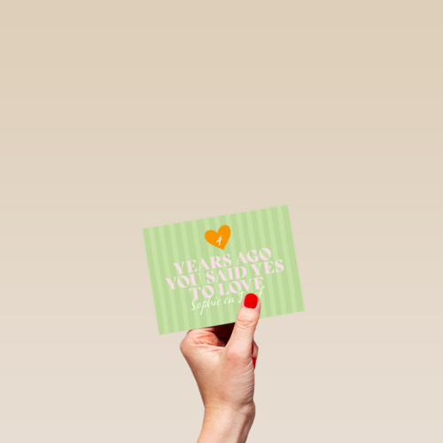 Years ago you said yes to love