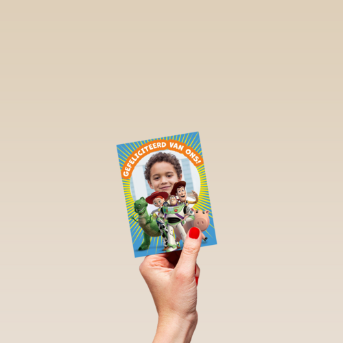 Toy Story felicitatie fotokaart