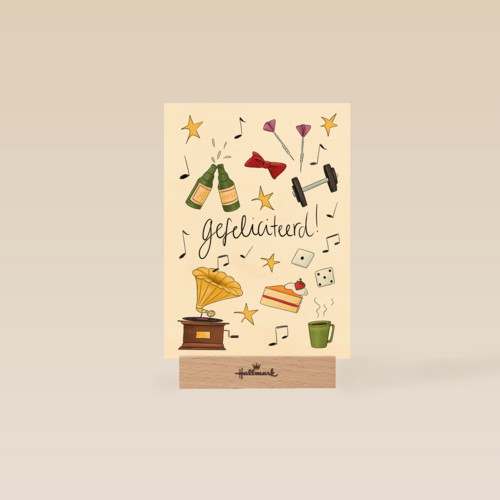 felicitatiekaart man matia studio