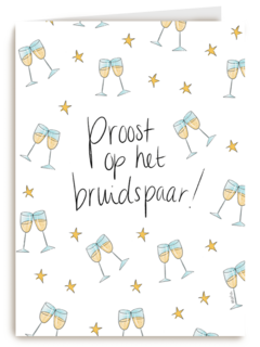 Proost Bruidspaar Champagne Matia Studio