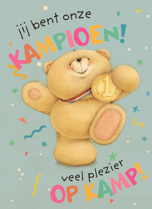 Houten Kaart Op Kamp | Houten Kaart Hallmark | Op Kamp | Forever Friends Op Kamp