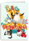 Penguins Verjaardagskaart 321 showtime