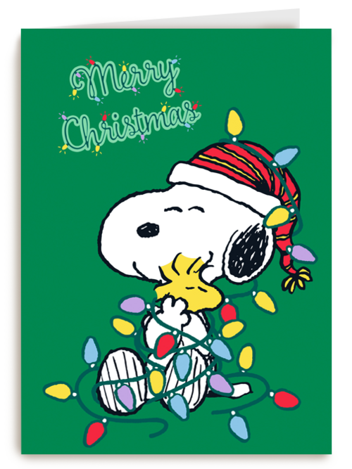 merry christmas from Snoopy and Woodstock