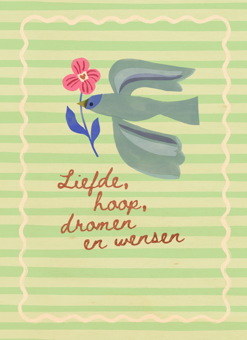 Houten Kaart Moederdag | Houten Kaart Hallmark | Moederdag | Liefde Hoop Dromen En Wensen