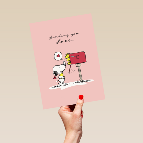 Liefde kaart Snoopy sending you love