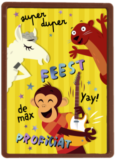 Lentefeest aap gitaar