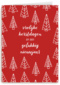Kerstkaart hip Vrolijke kerstdagen en een gelukkig nieuwjaar