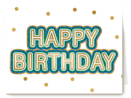 Verjaardagskaart man vrouw hip Tekst Happy Birthday