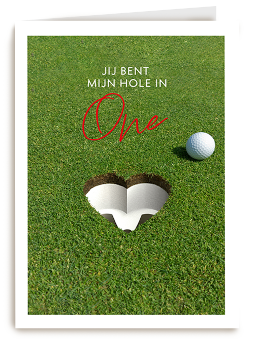 Kaart Hallmark | Valentijn | Valentijn Hole In One
