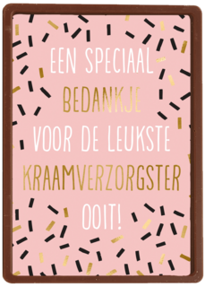 speciaal bedankje voor de leukste kraamverzorgster kaart