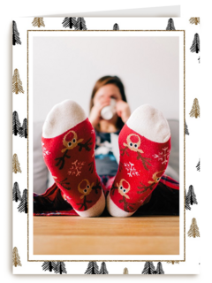 fotokaart met kerstsokken