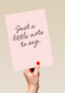 Zomaar kaart just a little note to say powervrouw