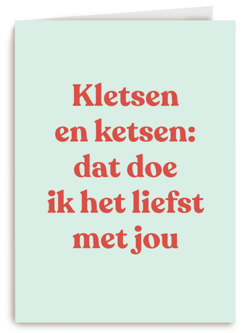 liefde kaart andc kletsen en ketsen