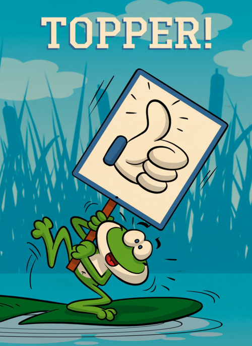 Houten Kaart Zwemdiploma Juf Of Meester | Houten Kaart Hallmark | Zwemdiploma Juf Of Meester | Bedanktkaart Juf Meester Kikker Met Topper