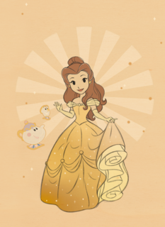 prinses kaart disney blanco belle