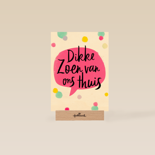 op kamp kaart dikke zoen van ons thuis