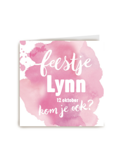 watercolor feestje meisje