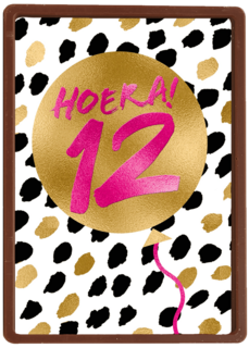 Verjaardagskaart Hoera 12 meisje