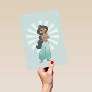 prinses kaart disney blanco jasmin