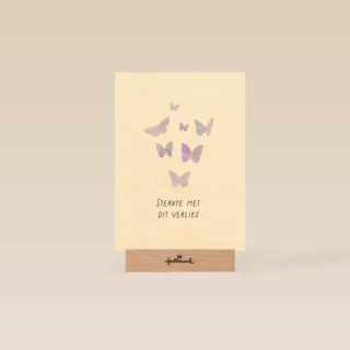Condoleance kaart vlinders