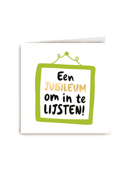 jubileum kaart een jubileum om in te lijsten