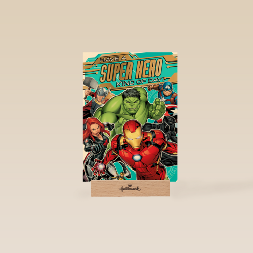 Avengers verjaardagskaart superhero