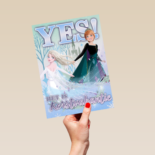 yes het is kerstvakantie met anna en elsa