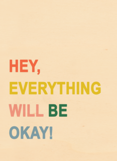 Sterktekaart everything will be ok Engels