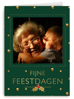 Fotokaart Kerst fijne feestdagen