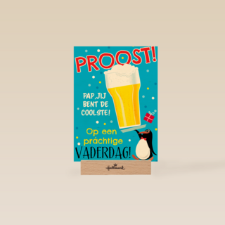 vaderdag kaart pinguin proost