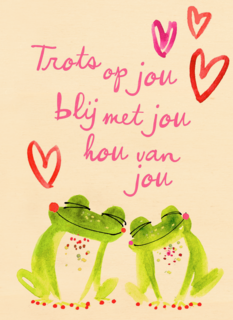valentijnskaart klassiek blij met jou hou van jou