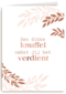 een dikke knuffel met metallic bladeren