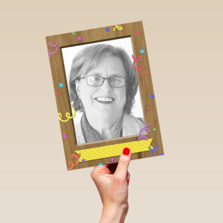 fotokaart staand versiering