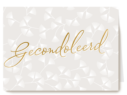condoleance kaart gecondoleerd stijlvol