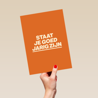 Verjaardagskaart man vrouw Staat je goed jarig zijn