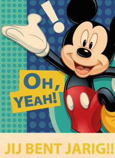 oh yeah jij bent jarig met mickey