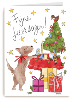 Matia Studio Fijne Feestdagen Kerstboom Met Cadeaus