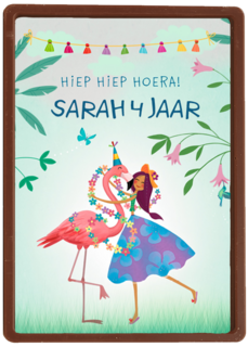 hiep hiep hoera met de flamingo