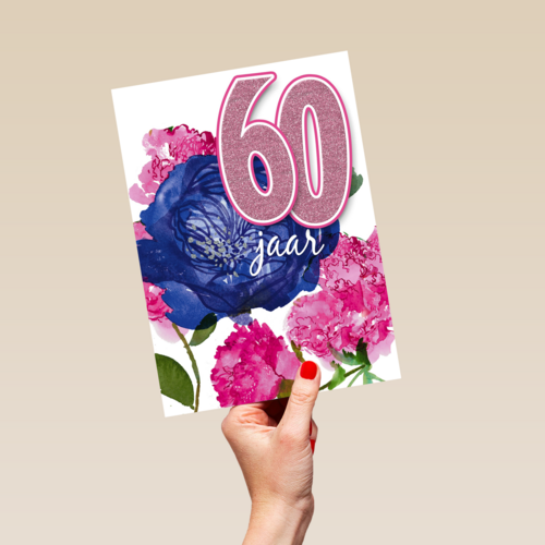 deze bloemen zijn voor je 60ste verjaardag