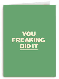 andC You fucking did it