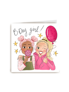 verjaardag kaart matia b day girl