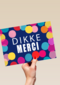 dikke merci met gekleurde confetti
