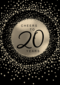 Verjaardagskaart leeftijden Cheers to 20 years