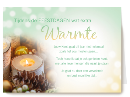 Kerstkaart tekst Wat extra warmte