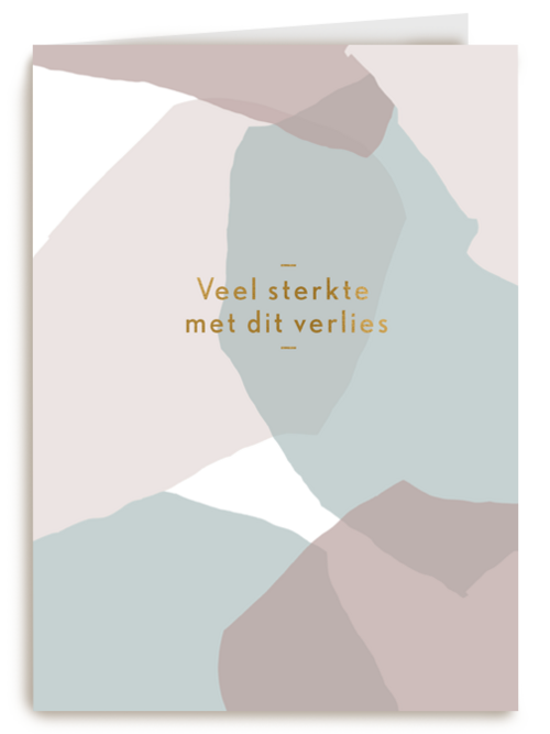 Condoleance kaart abstracte vlakken