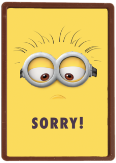 Sorry kaart Minions met Bob