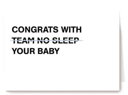 congrats with no sleep